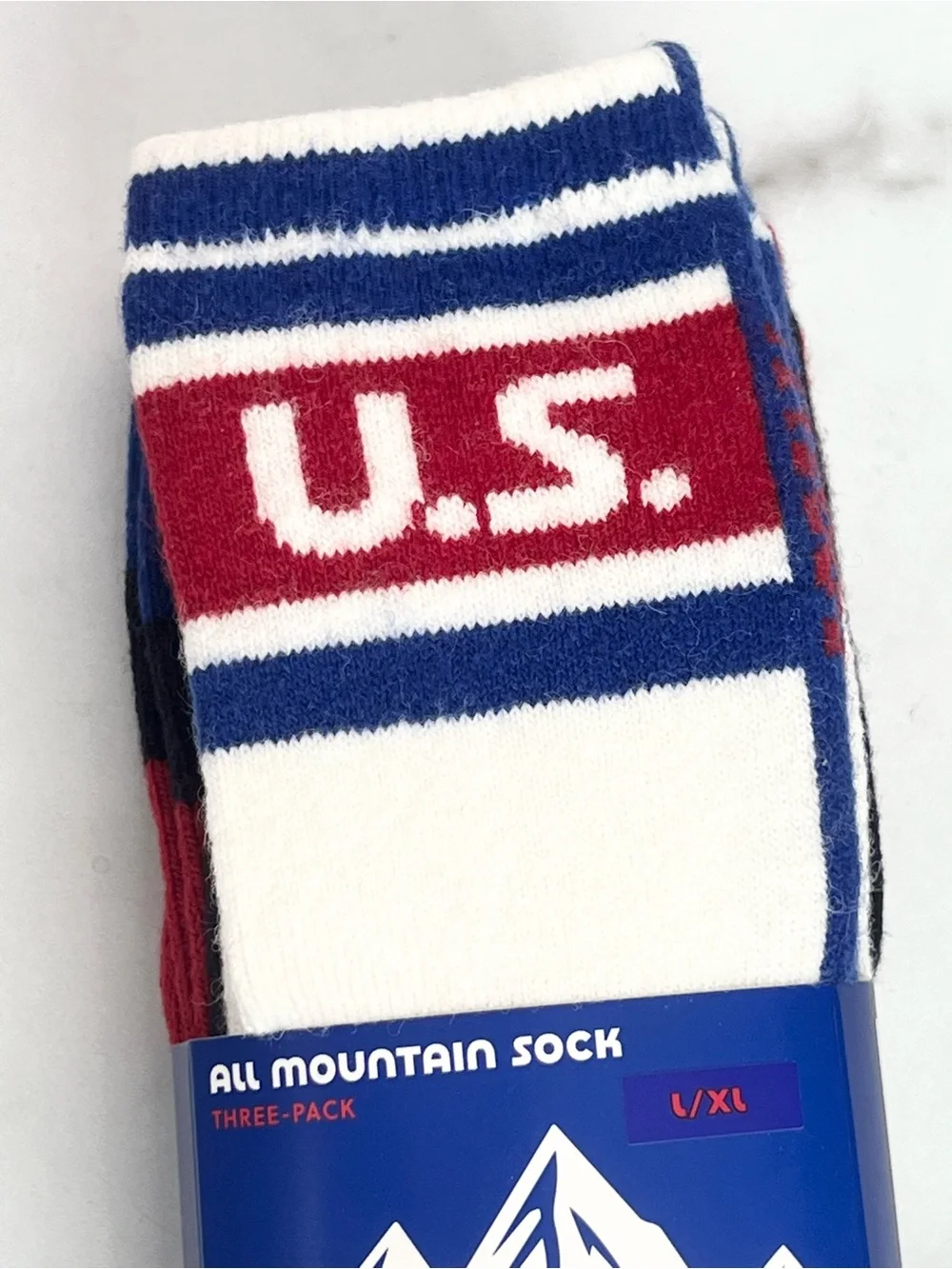 ❗️NWT❗️U.S. SKI & SNOWBOARD BY J.CREW ALL MOUNTAIN CREW SOCKS 3-PACK NWT L/XL